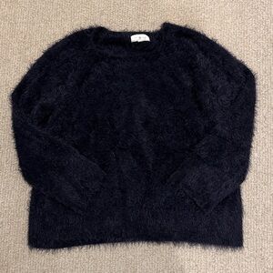 Lou & Grey Fuzzy Navy Sweater